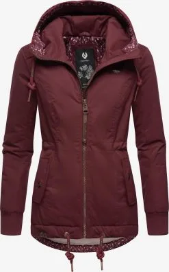 Ragwear Outdoor Jassen Functionele Jas Danka Dames Wijnrood
