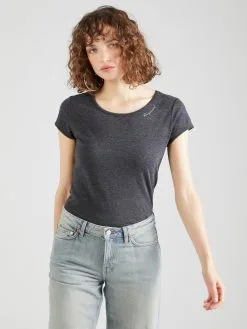 Ragwear T-shirts Shirt MINTT Dames Donkergrijs -Aanbiedingen Ragwear Winkel e215808275aa771a510aff264b90a65e
