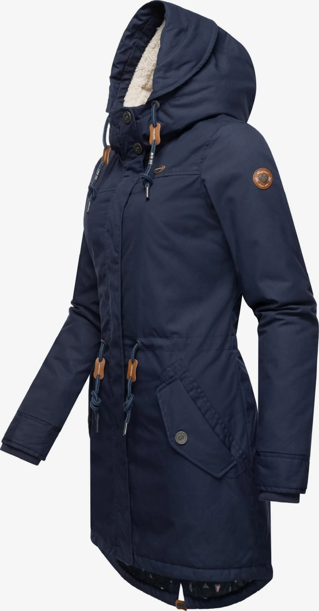 Ragwear Parkas Tussenparka Elba Dames Navy 2 Ragwear Parkas Tussenparka Elba Dames Navy - Afbeelding 2