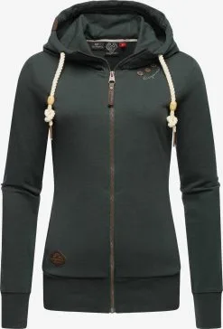 Ragwear Hoodies Sweatshirt Paya Dames Donkergroen