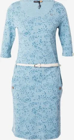 Ragwear Mini Jurken Jurk TANNYA Dames Smoky Blue / Blauw Gemêleerd