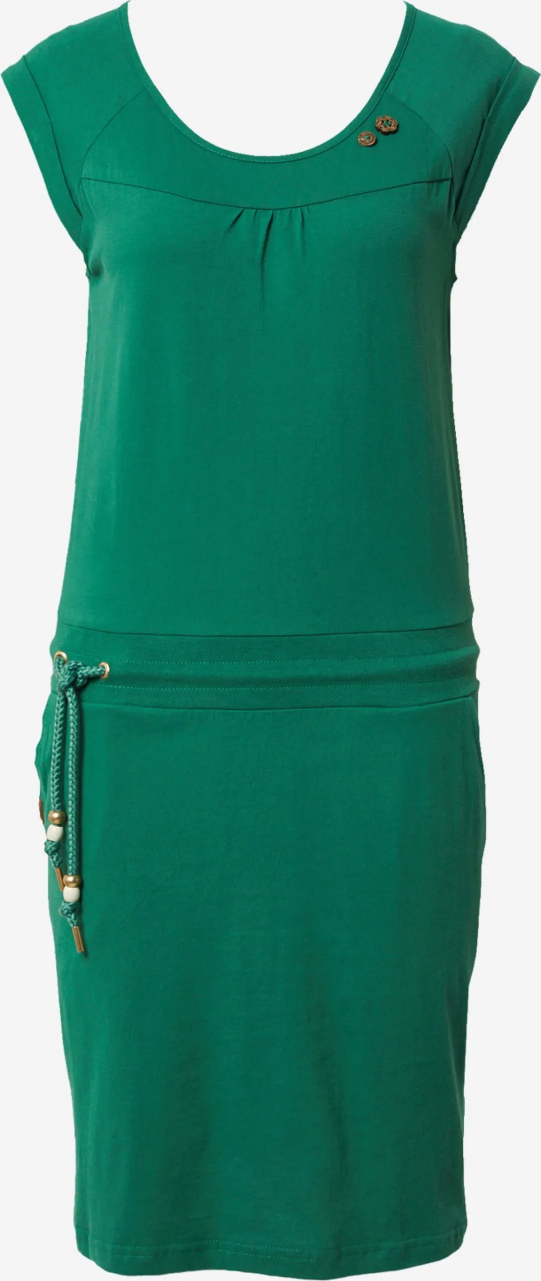 Ragwear Jerseyjurken Jurk Dames Smaragd 1 Ragwear Jerseyjurken Jurk Dames Smaragd