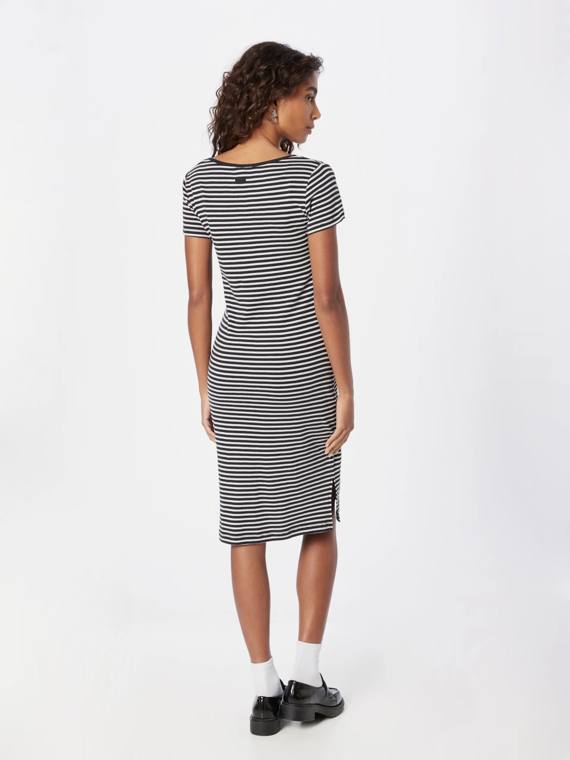 Ragwear Jerseyjurken Jurk KIMBER Dames Zwart 4 Ragwear Jerseyjurken Jurk KIMBER Dames Zwart - Afbeelding 4