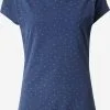 Ragwear T-shirts Shirt MINTT Dames Lichtblauw / Donkerblauw