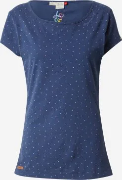 Ragwear T-shirts Shirt MINTT Dames Lichtblauw / Donkerblauw