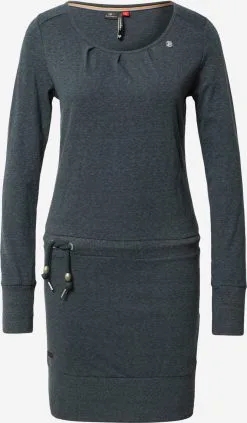 Ragwear Jerseyjurken Jurk ALEXA Dames Donkerblauw