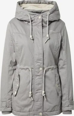 Ragwear Parkas Tussenparka RAQUELA Dames Rookgrijs